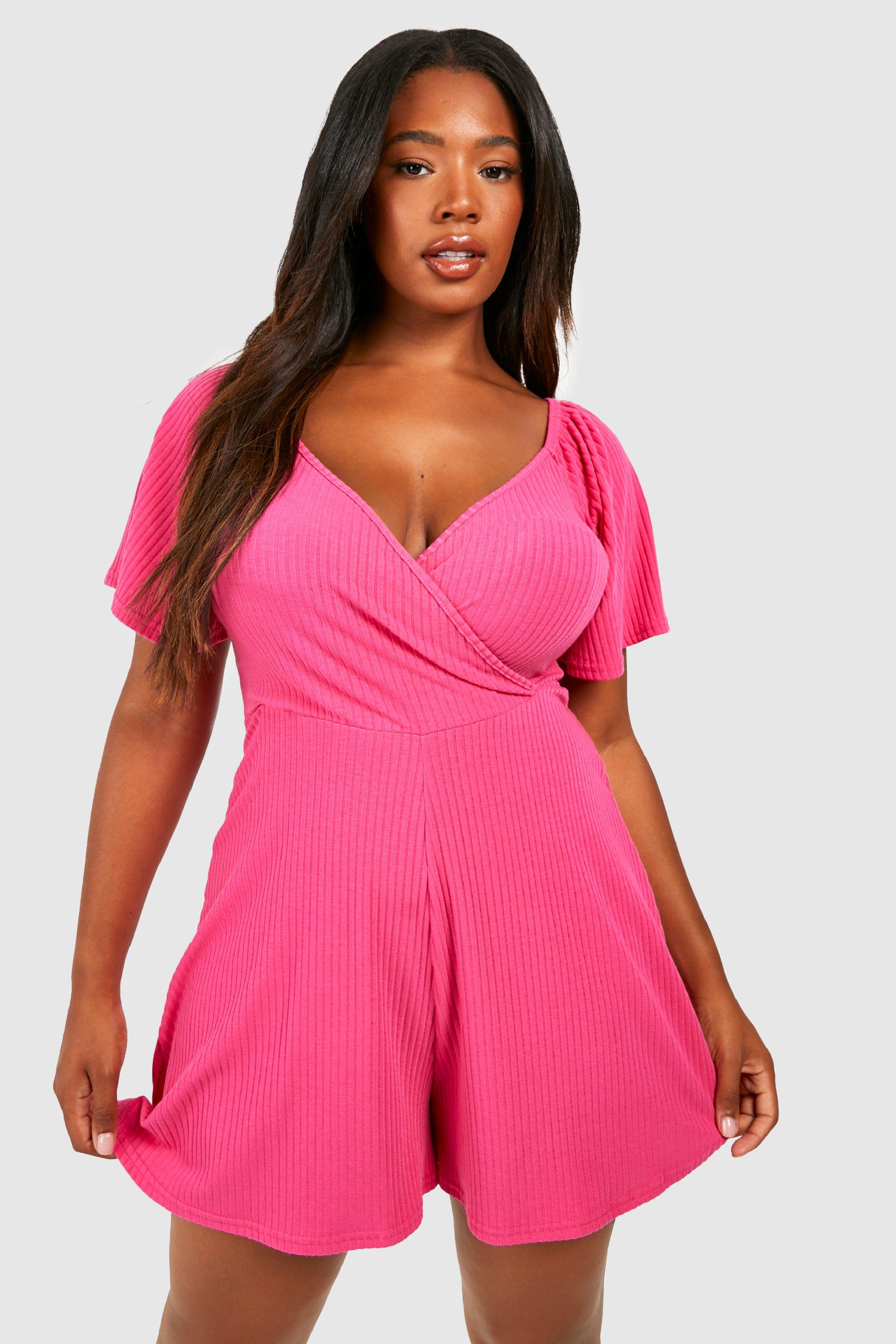 Hot cheap pink playsuit